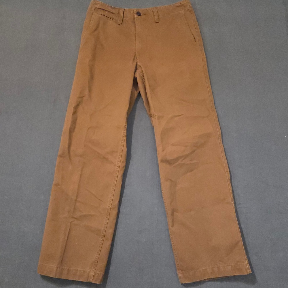 Dockers‎ Chino Pants Mens 30x30 Brown Straight Leg 100% Cotton Casual Trousers